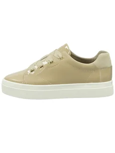 GANT Footwear Skórzane sneakersy w kolorze beżowym - Trampki damskie - miniaturka - grafika 1