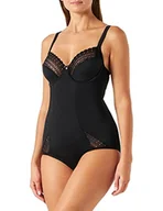 Body - Sassa Damskie body modelujące 989, rozmiar 40 (rozmiar producenta: 80B), czarny (czarny 500) - miniaturka - grafika 1