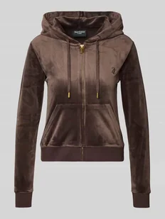 Bluza rozpinana z wyhaftowanym logo model ‘ROBERTSON’ - Bluzy damskie - miniaturka - grafika 1