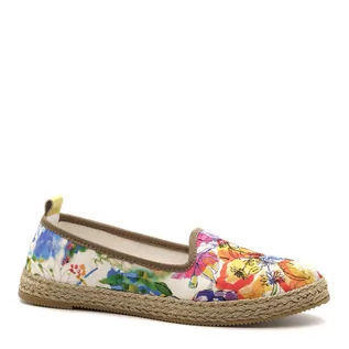 Espadryle damskie - Espadryle w kwiaty 98P - Neścior - grafika 1