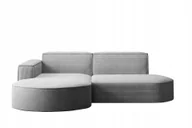 Narożniki - Sofa w kształcie L Modena narożnik tkanina Poso szary lewy - miniaturka - grafika 1