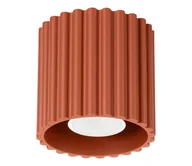 Lampy sufitowe - Sollux SL.1799 - Oprawa punktowa AURA 1xGU10/10W/230V, średnica 10 cm, pomarańczowa - miniaturka - grafika 1