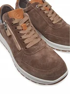 Buty rowerowe - Buty męskie skórzane Ara brązowe rozmiar 41 - miniaturka - grafika 1