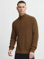 Swetry męskie - Blend Sweter 20714337 Brązowy Regular Fit - miniaturka - grafika 1