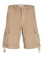 Spodenki męskie - shorts e bermuda uomo jack and jones 12253122 cole silver cloud - miniaturka - grafika 1