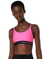 Biustonosze - Under Armour Mid Keyhole Damski biustonosz sportowy (zestaw 1 sztuk), Różowy, XS - miniaturka - grafika 1