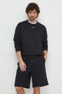Calvin Klein bluza męska kolor czarny gładka - Bluzy męskie - miniaturka - grafika 1