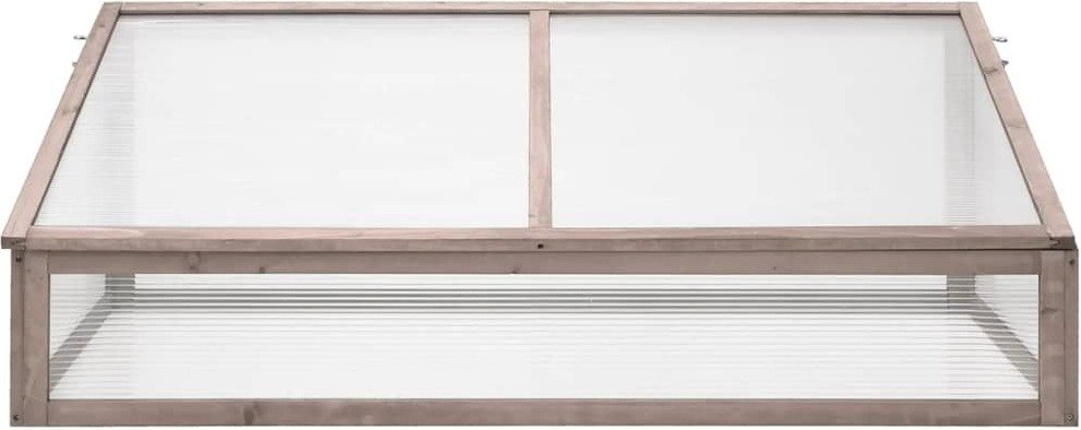 Prolenta Premium - Szklarnia szara 110x58,5x39 cm drewno jodłowe