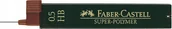 Ołówki - Faber-Castell Grafity do ołówka Super Polymer 0,5 HB / 12 szt 120500 - miniaturka - grafika 1