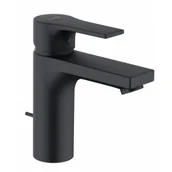 Baterie umywalkowe - KLUDI 482933965 ZENTA SL jednouchwytowa bateria umywalkowa, 100, zestaw odpł.; EcoPlus; czarny mat - miniaturka - grafika 1