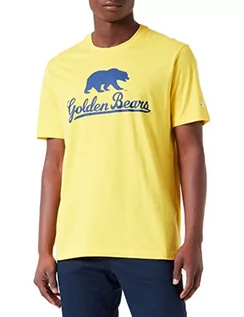 Koszulki męskie - Champion Legacy College Graphic S/S T-Shirt męski, żółty musztardowy, S - grafika 1