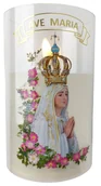 Lampiony i znicze - Świeca Dekoracyjna Wkład Do Znicza Na Baterie 12,5 Cm Ave Maria Świeczka - miniaturka - grafika 1