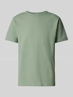 Koszulki męskie - T-shirt z prążkowanym, okrągłym dekoltem model ‘SANDER’ - miniaturka - grafika 1