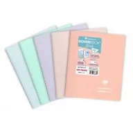 Zeszyty szkolne - Kołozeszyt A5 80K kratka Koverbook BLUSH PP 1 sztuka mix kolorów - Clairefontaine - miniaturka - grafika 1