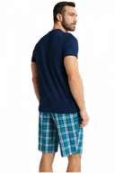 Piżamy męskie - Henderson Weston 40663-59X Granatowa piżama męska - miniaturka - grafika 1