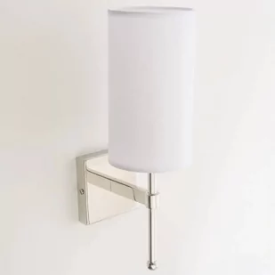 EVO Kinkiet LAMPA ścienna EVO W01987WH NI abażurowa OPRAWA tuba biała EVO W01987WH NI - Lampy ścienne - miniaturka - grafika 1
