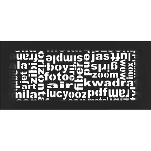 Kratki.pl Kratka wentylacyjna ABC 17/37 czarna 37ABC/C - Akcesoria kominkowe - miniaturka - grafika 1