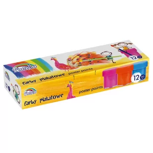 KW Trade Farby plakatowe Firello 20 ml 12 kolorów - Farby i media malarskie - miniaturka - grafika 2