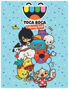 Independently Published Toca Boca coloring book: Perfect christmas gift with +30 design and high quality paper for The Toca Life lovers great for toddlers, kids and adults ( with Bonus activity pages ) - Pozostałe książki - miniaturka - grafika 2