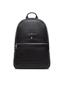 Plecaki - Plecak Th Transit Pu Backpack AM0AM10306 Czarny - Tommy Hilfiger - miniaturka - grafika 1