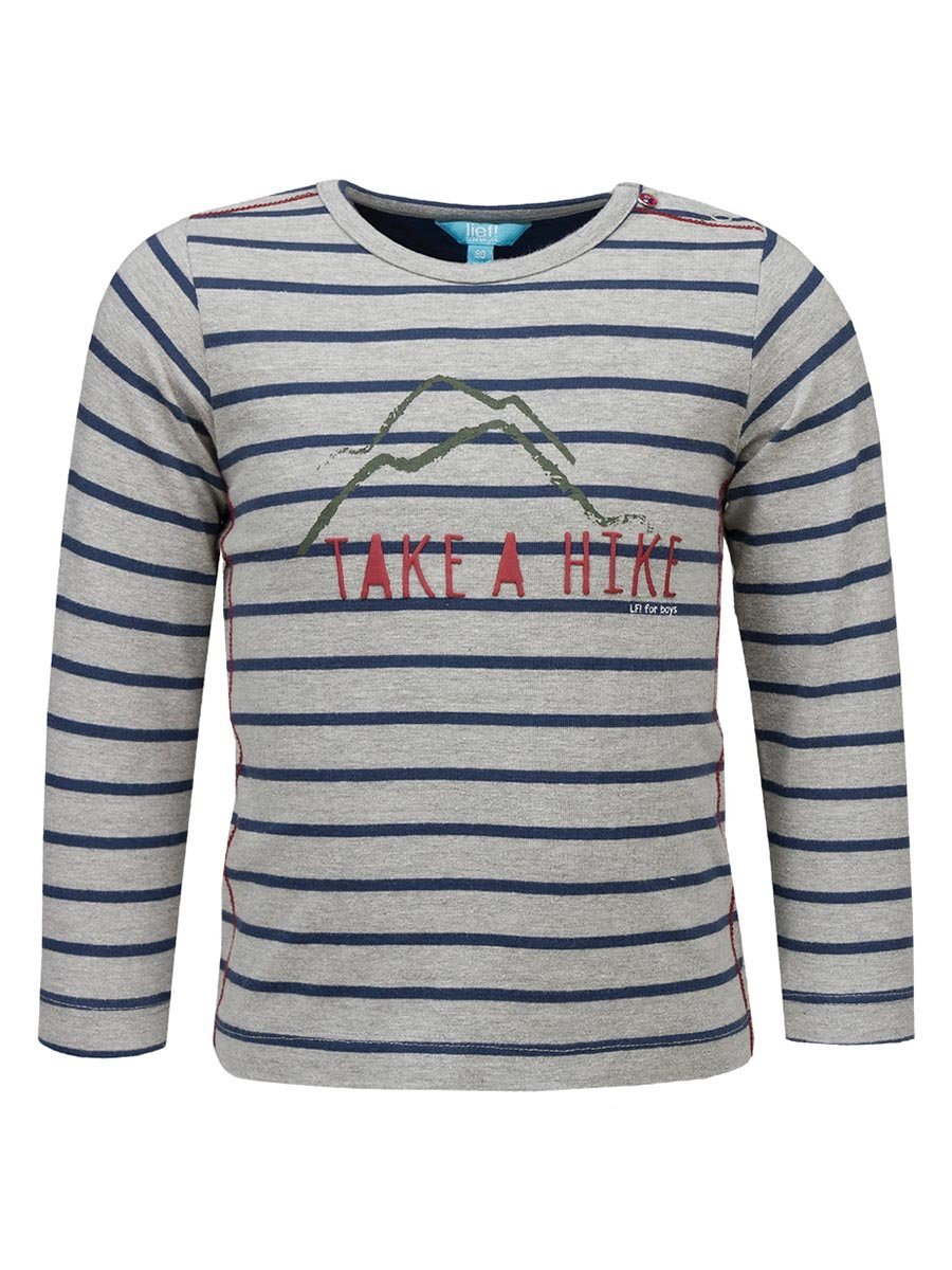 Chłopięca bluzka z długim rękawem szara Lief r.80