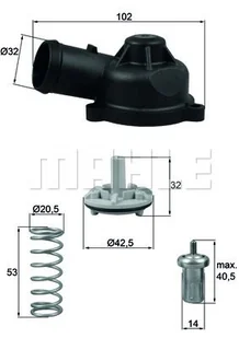 Termostat, płyn chłodzący Mahle TI 244 83D - Termostaty - miniaturka - grafika 1