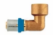 Pex Kolano zaciskowe GW 32 mm x 1" Radopress - Łączniki, trójniki, kształtki - miniaturka - grafika 1