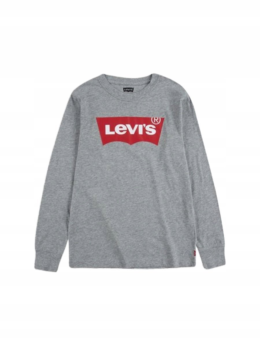 LEVI'S SZARA BLUZKA DZIECIĘCA Z DŁUGIM RĘKAWEM I LOGO 80 6BA