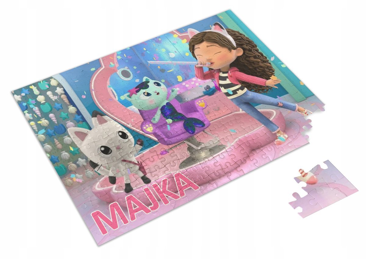 PERSONALIZOWANE PUZZLE KOCI DOMEK GABI 252 el. #6