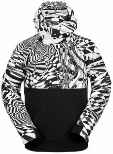 Bluzy dla chłopców - Volcom Hydro Riding BLACK WHITE bluza - L - grafika 1