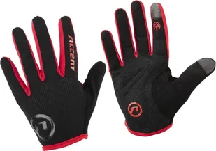 Accent Rękawiczki z długimi palcami Accent Hero czarno - czerwone XL - Rękawiczki rowerowe - miniaturka - grafika 1
