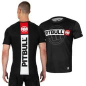 Odzież taktyczna i umundurowanie - Koszulka Mesh Rashguard Pit Bull Performance Pro plus Hilltop Sports - Czarna - miniaturka - grafika 1