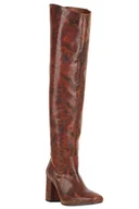 Botki damskie - Buty damskie Pinko Laetitia 2 muszkieterki skórzane-39 - miniaturka - grafika 1