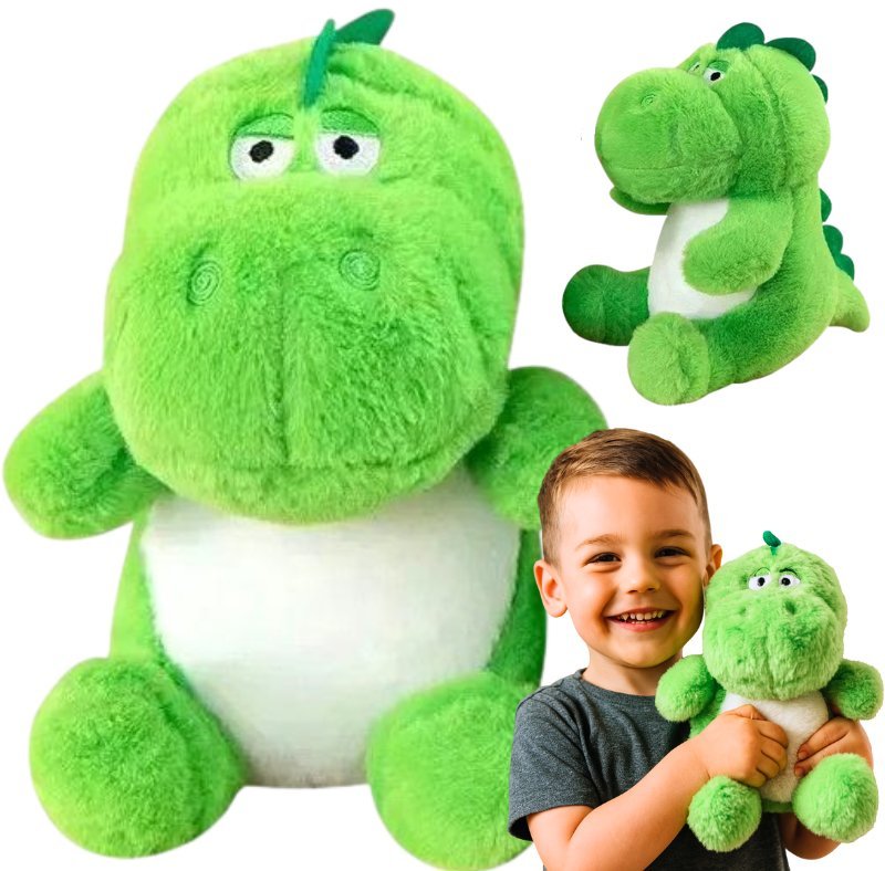 DINOZAUR 23CM SMOK PLUSZOWY MASKOTKA ZIELONY PLUSZAK MIŚ