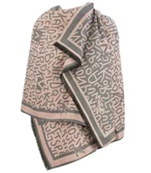 Apaszki i szaliki damskie - Szal szalik elegancka chusta pashmina LITERKI - miniaturka - grafika 1