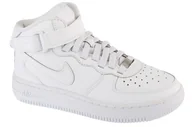 Moda i Uroda OUTLET - Nike Air Force 1 Mid EasyOn Gs FN1193-111, dla dziewczynki, buty sneakers, Biały - miniaturka - grafika 1