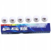 Tenis stołowy - Piłki Do Ping Ponga Tenis Stołowy Białe 6szt - miniaturka - grafika 1