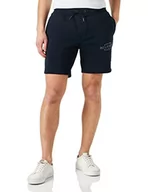 Spodenki męskie - Tommy Hilfiger Męskie spodenki dresowe z logo Hilfiger Curve, Pustynne niebo, XL - miniaturka - grafika 1