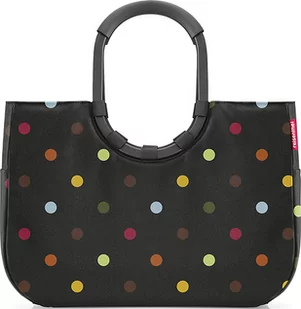 Torba Loopshopper w kropki L czarna - Torby i wózki na zakupy - miniaturka - grafika 1