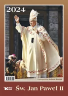 Kalendarze - Kalendarz 2024 ścienny Św. Jan Paweł II - miniaturka - grafika 1