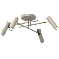 Lampy sufitowe - Nowoczesna, beżowo-złota lampa sufitowa do salonu LX 278 z serii AXION - miniaturka - grafika 1