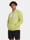 Bluzy męskie - Bluza męska bawełniana kangurka z logo Under Armour 1379758-743 Żółty - miniaturka - grafika 1