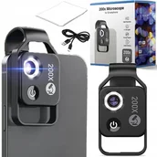 Mikroskopy i lupy - Mikroskop Cyfrowy Obiektyw 200X Do Telefonu Pro 4K Apl-Ms002 - miniaturka - grafika 1