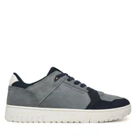 Sneakersy męskie - Sneakersy Tommy Hilfiger Basket Core Lite Suede FM0FM05519 Szary - miniaturka - grafika 1