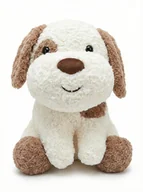 Maskotki i pluszaki - Pluszowy Piesek Maskotka 40cm Miękki Przytulanka Biało-Brązowy - miniaturka - grafika 1
