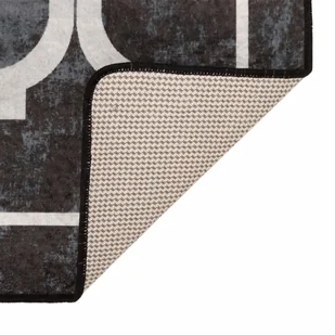 Dywan z możliwością prania, czarno-biały, 160x230 cm - Dywany - miniaturka - grafika 5