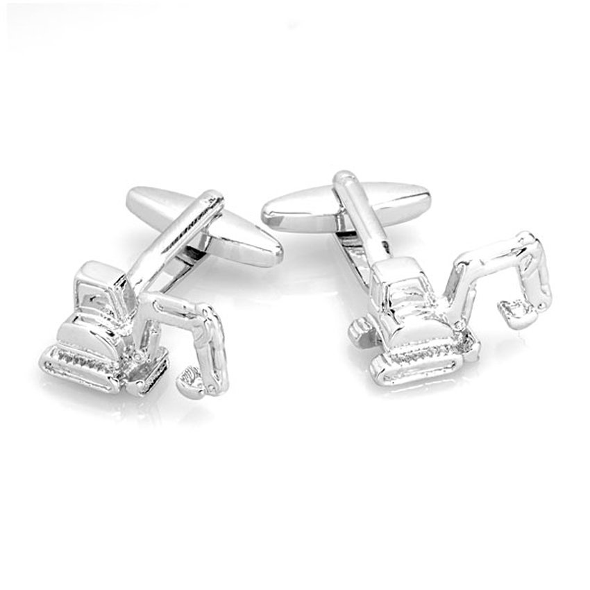 Spinki do mankietów Srebrna Koparka X2