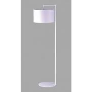 Lampy stojące - Biała lampa podłogowa z abażurem - S965-Vena - miniaturka - grafika 1