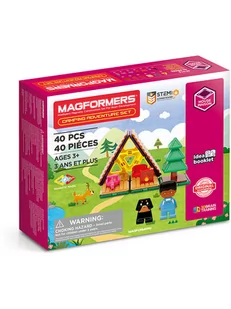 Magformers 40-częściowy zestaw magnetyczny Camping Adventure" - 3+ - Klocki - miniaturka - grafika 1