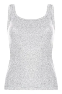 Hunkemöller Singlet Tank Top Bawełna Szary - Biustonosze - miniaturka - grafika 1